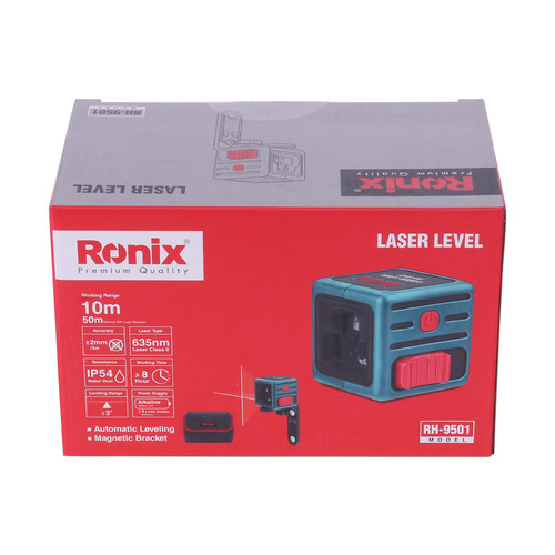 تراز لیزری 2 خط نور قرمز مدل RH-9501 رونیکس