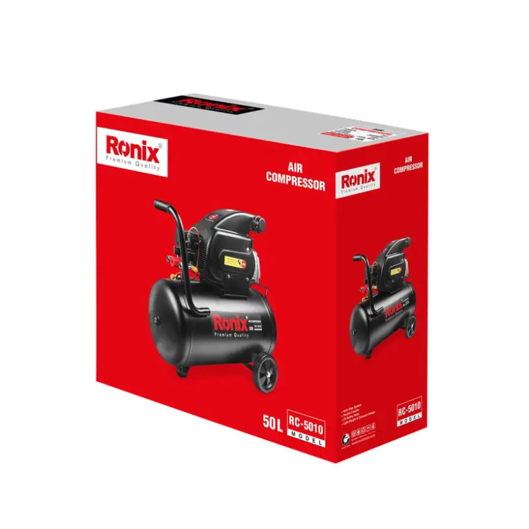 کمپرسور باد رونیکس مدل RC-5010 ظرفیت ۵۰ لیتر روغنی
