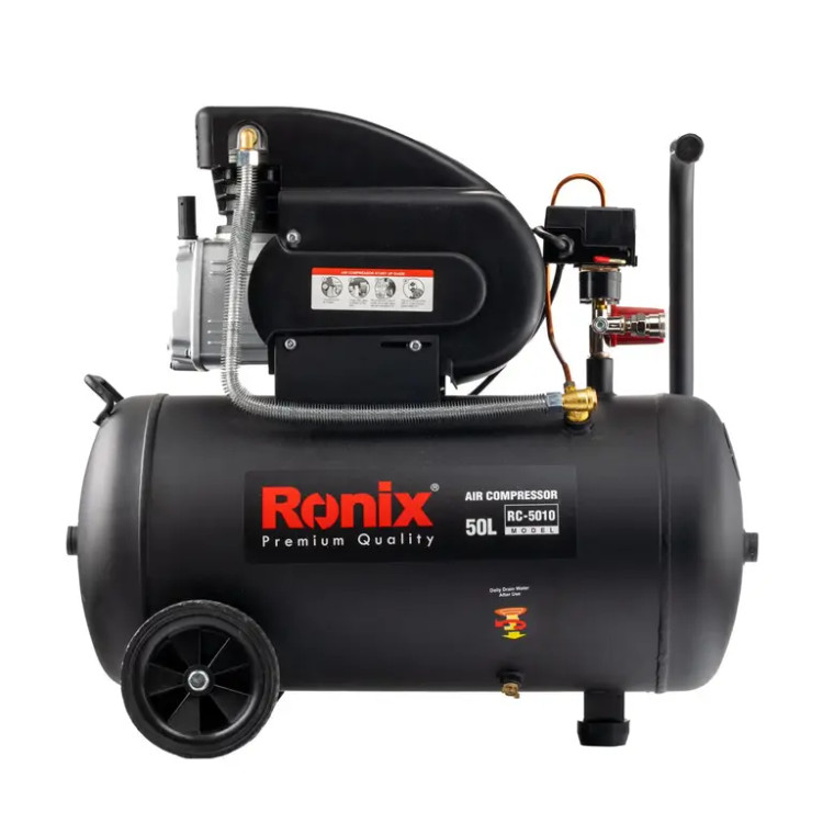 کمپرسور باد رونیکس مدل RC-5010 ظرفیت ۵۰ لیتر روغنی
