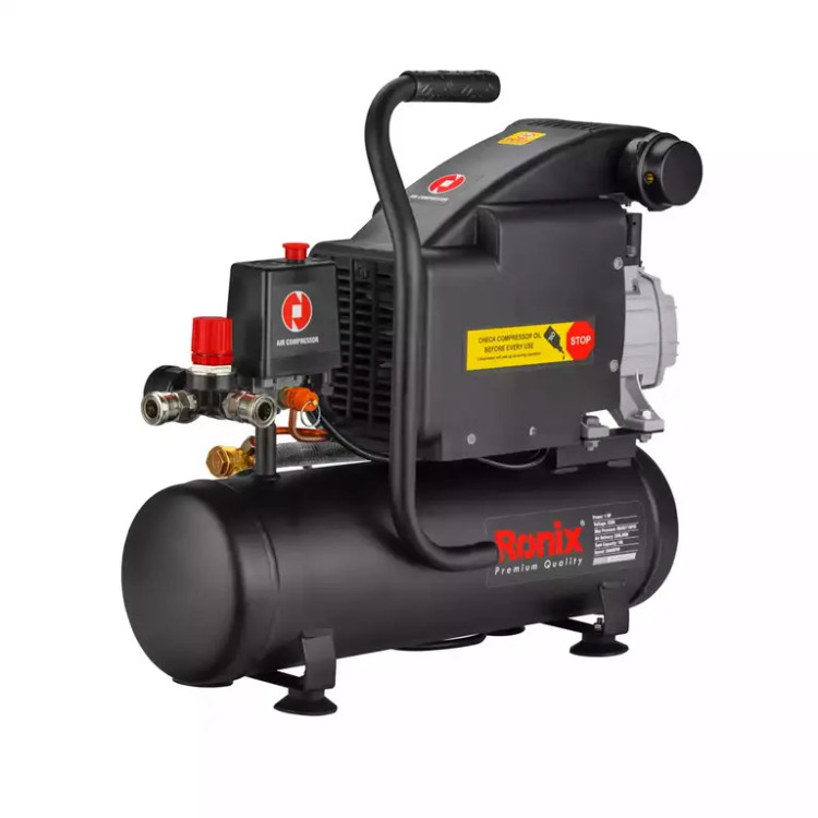 کمپرسور باد رونیکس مدل RC-1010 روغنی ظرفیت ۱۰ لیتر