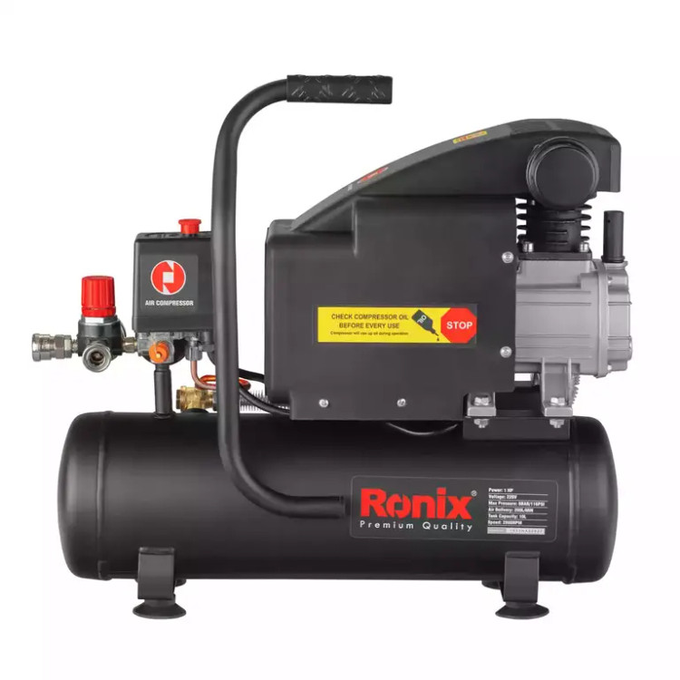 کمپرسور باد رونیکس مدل RC-1010 روغنی ظرفیت ۱۰ لیتر