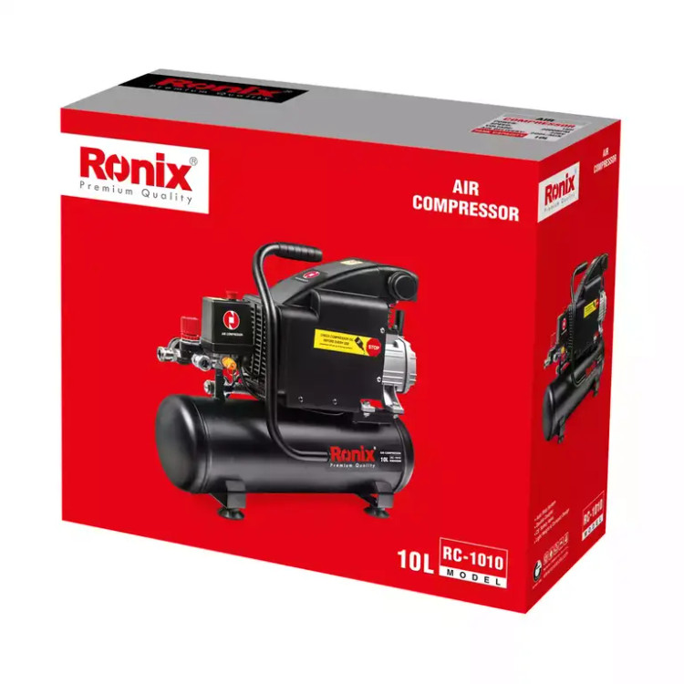 کمپرسور باد رونیکس مدل RC-1010 روغنی ظرفیت ۱۰ لیتر
